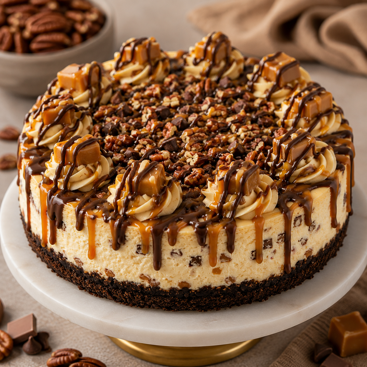 Turtle Cheesecake